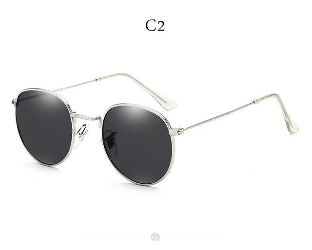 Eleganza Solair Round Metal Sunglasses