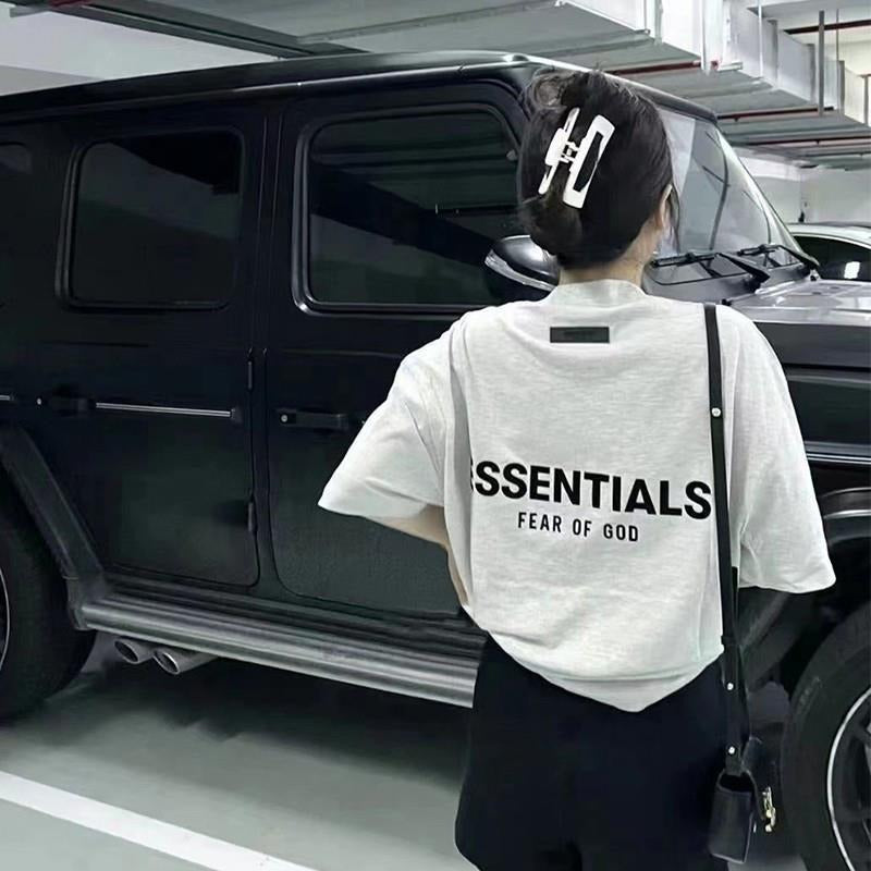 ESSENTIALS Loose Boyfriend Cotton Women's Shirt
