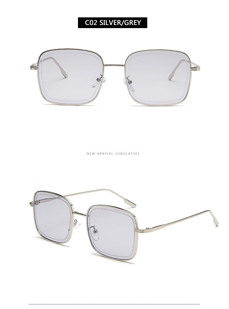 Seoul Chic Metal Square Sunglasses