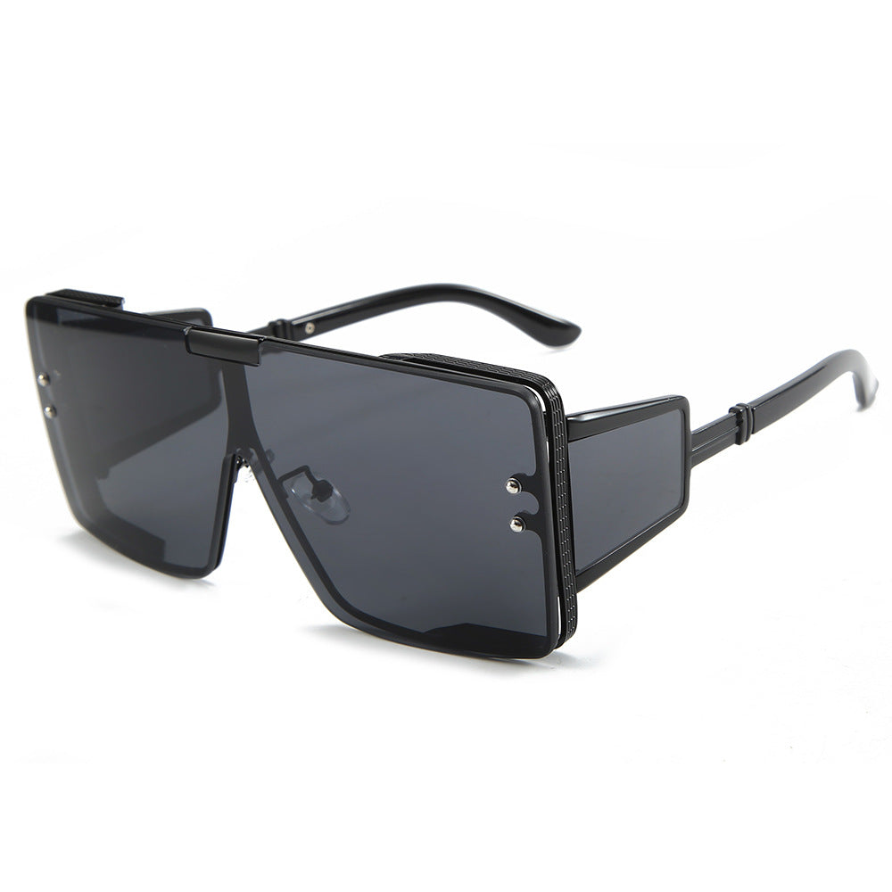 Vintage Vibe One-Piece Flat Top Sunglasses