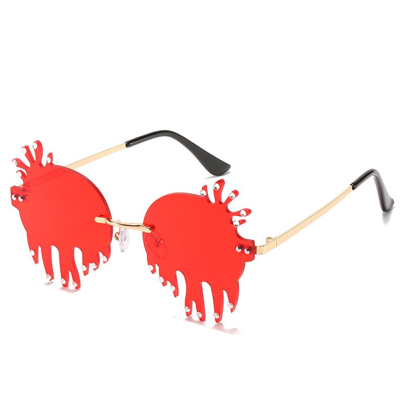 Retro Cloudscape Rimless Sunglasses