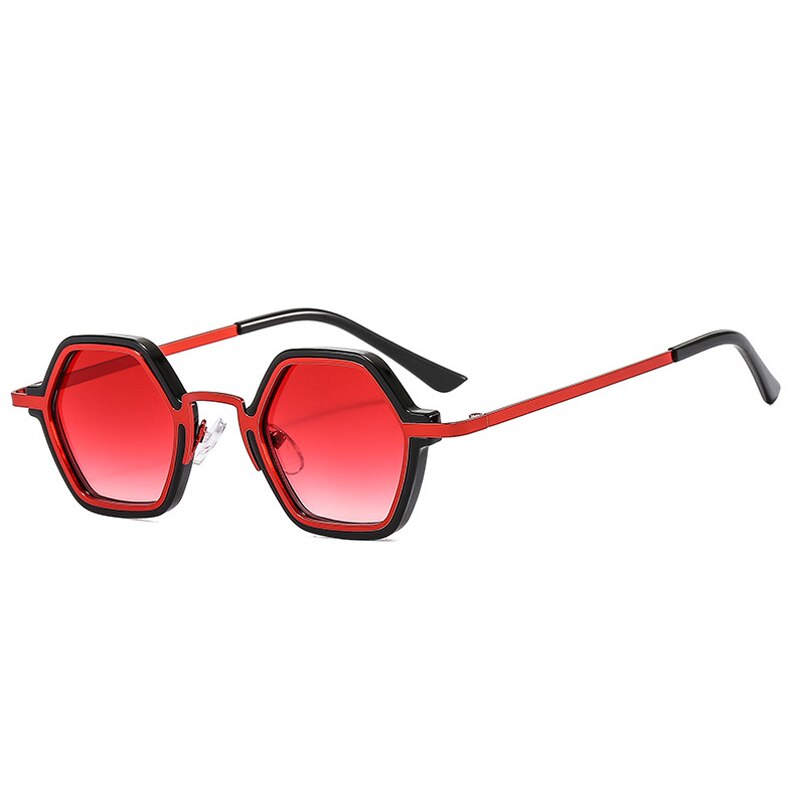 Edgy Beat Polygonal Hip-Hop Sunglasses