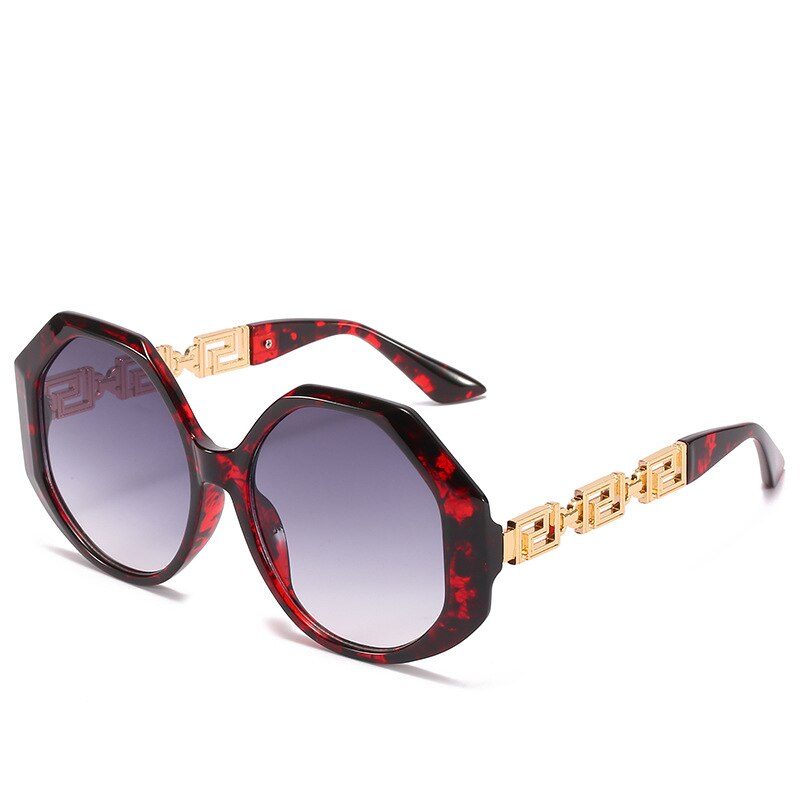 Vintage Vogue Polygonal Frame Sunglasses