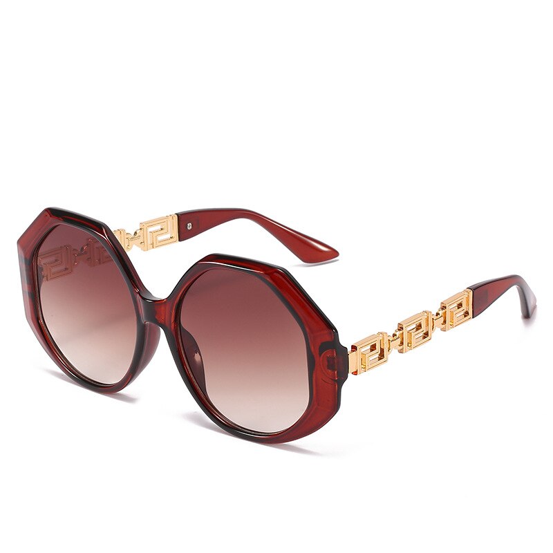 Vintage Vogue Polygonal Frame Sunglasses