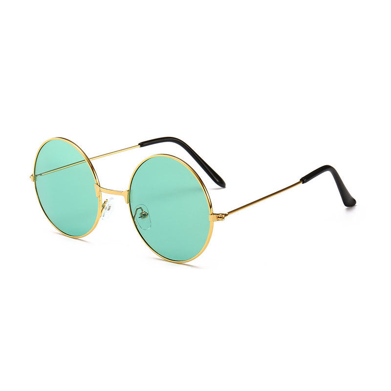 Vintage Mariner Round Metal Frame Sunglasses
