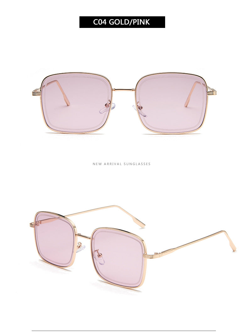 Seoul Chic Metal Square Sunglasses