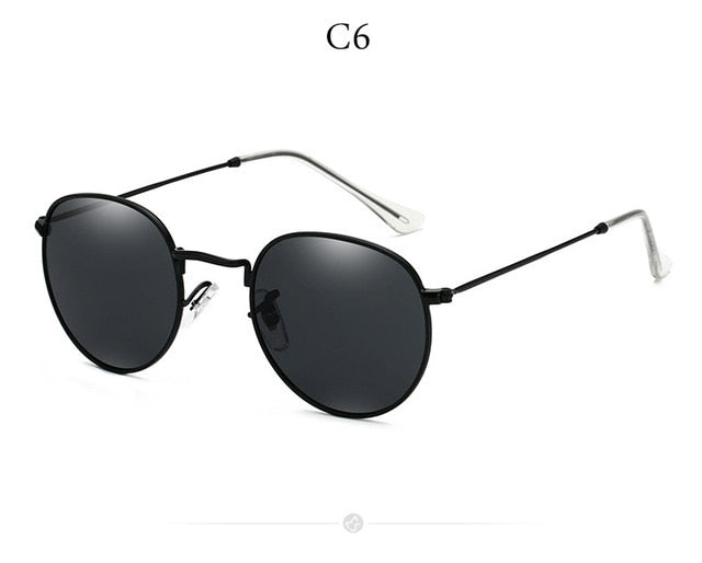 Eleganza Solair Round Metal Sunglasses