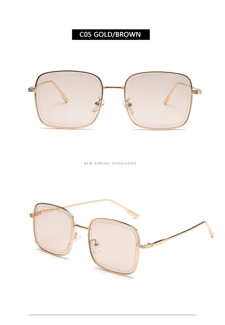 Seoul Chic Metal Square Sunglasses