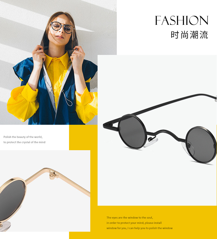 Eclipse Noir Round Sunglasses