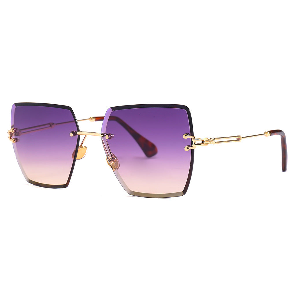 Radiant Frameless Square Sunglasses