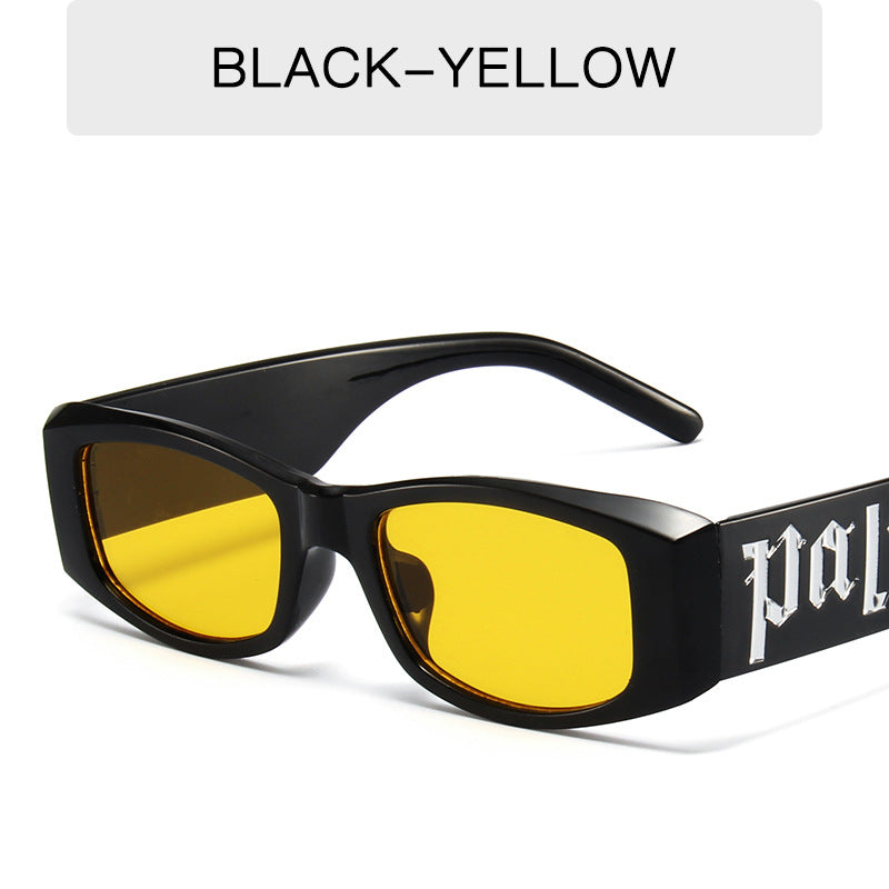 Vibrant Spectrum Alphabetic Square Sunglasses