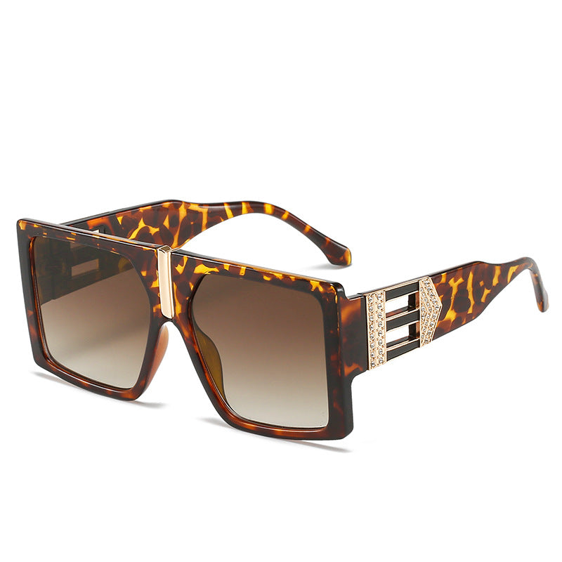 Dazzler Net Red Ins Square Sunglasses