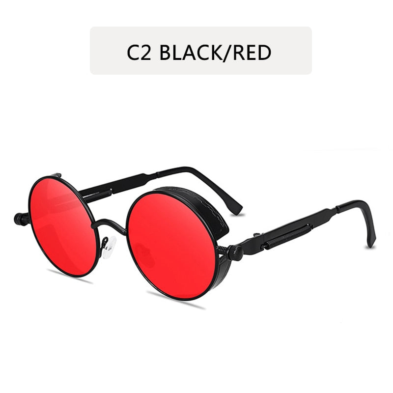 Iron Sight Steampunk Round Sunglasses