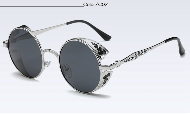 Retro Futuristic Polarized Steampunk Sunglasses