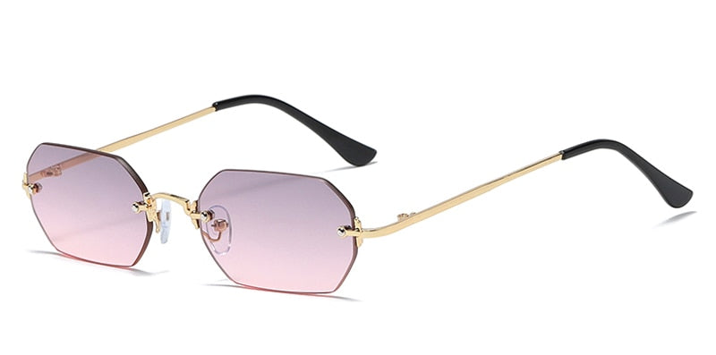 Urban Edge Octagonal Frameless Sunglasses