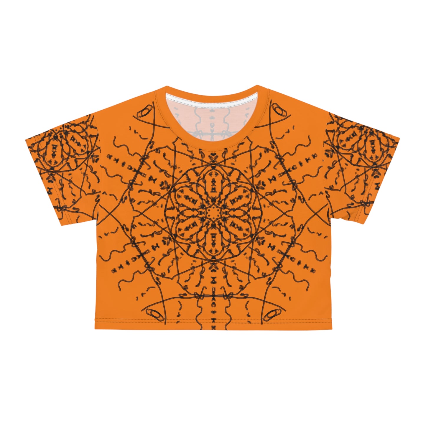 Black Whole Sun Women's Crop Top - Sunshine☀️