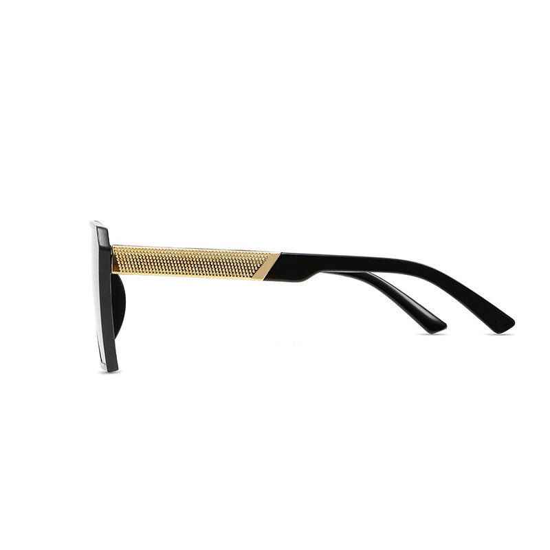 GlamSquare Reflective Oversized Sunglasses