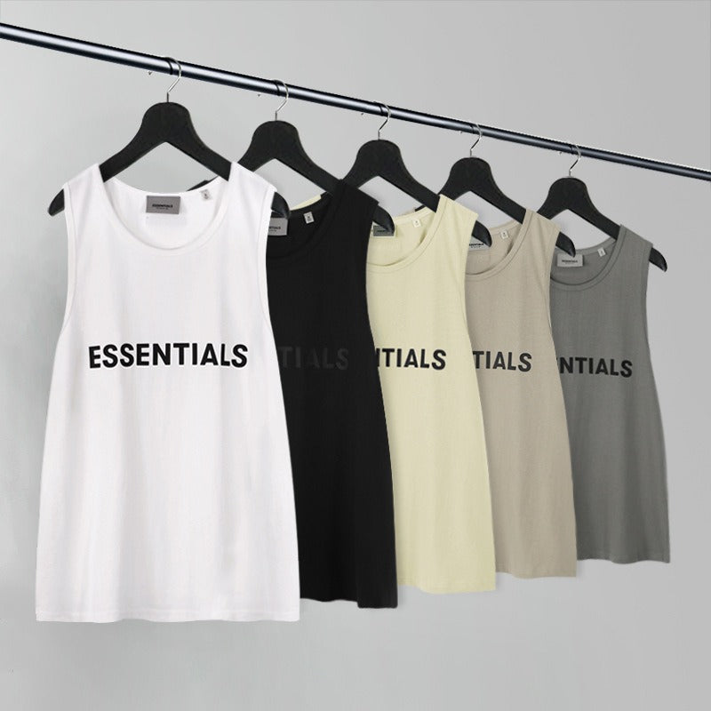 ESSENTIALS Urban Streetwear Cotton Tank Top