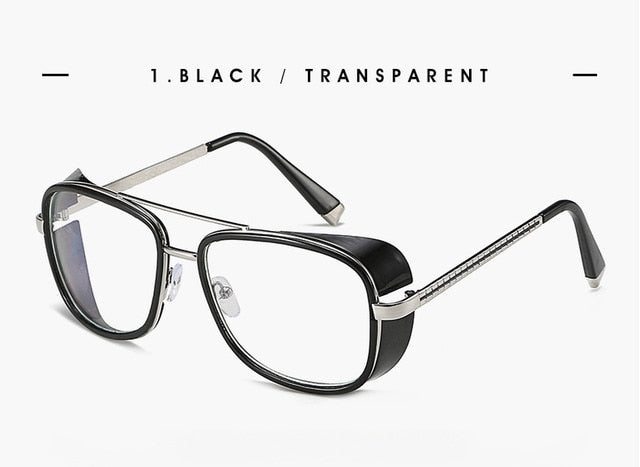 Square Retro Revival UV400 Steampunk Sunglasses