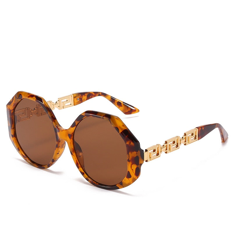Vintage Vogue Polygonal Frame Sunglasses