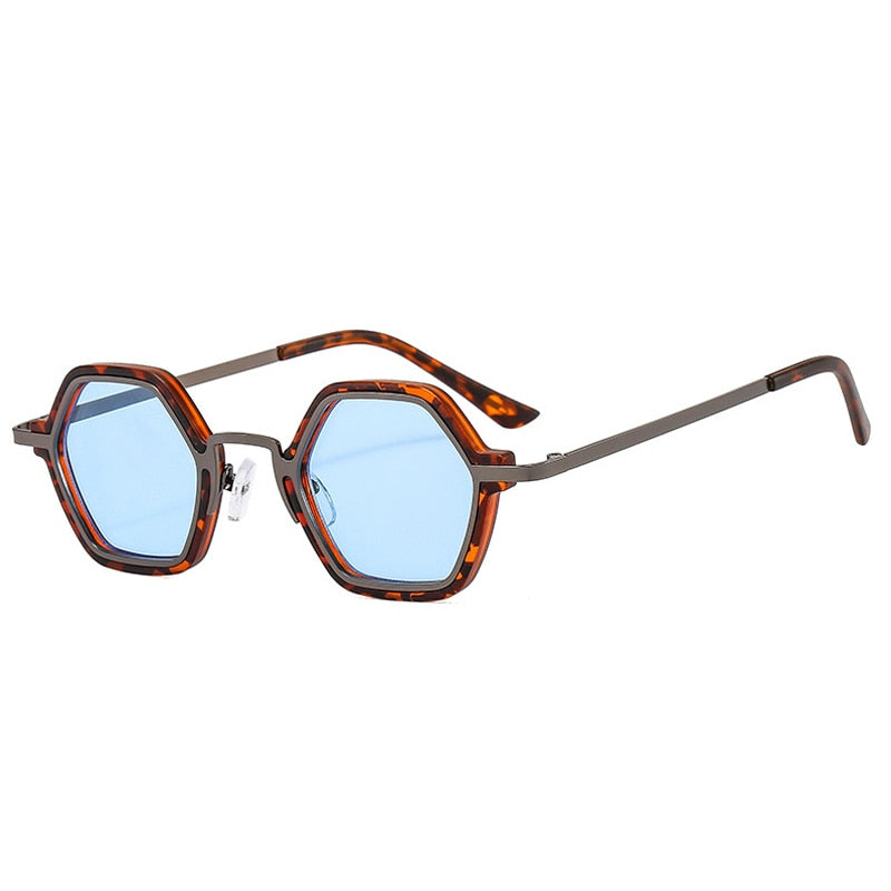 Edgy Beat Polygonal Hip-Hop Sunglasses