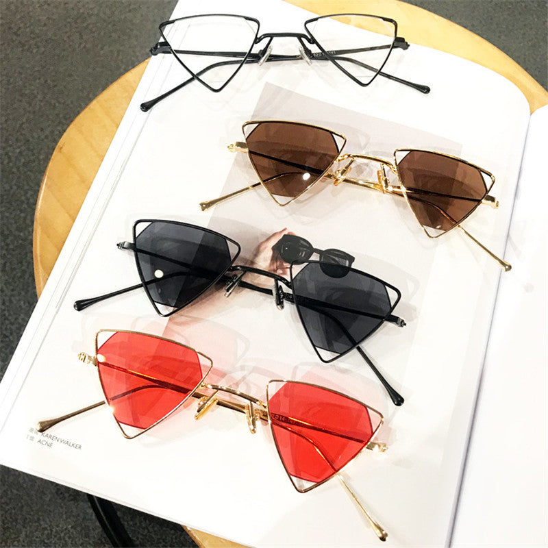 Captivating Edge Triangle Sunglasses
