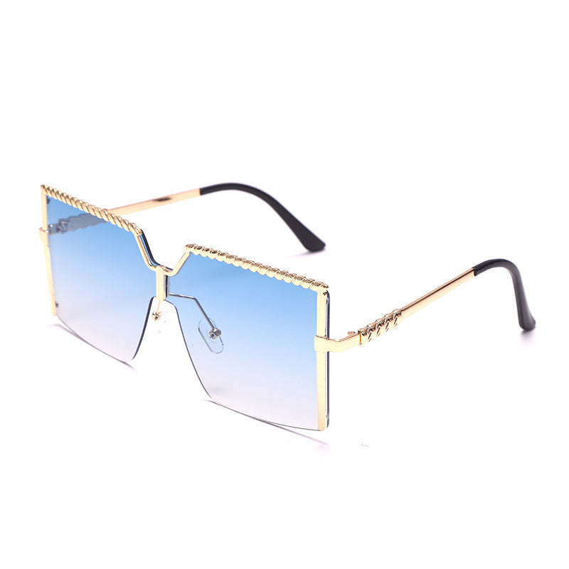 FusionGaze Frameless Ocean Wave Designer Sunglasses