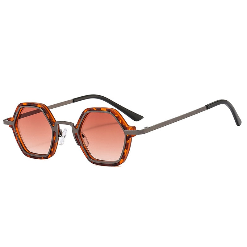 Edgy Beat Polygonal Hip-Hop Sunglasses