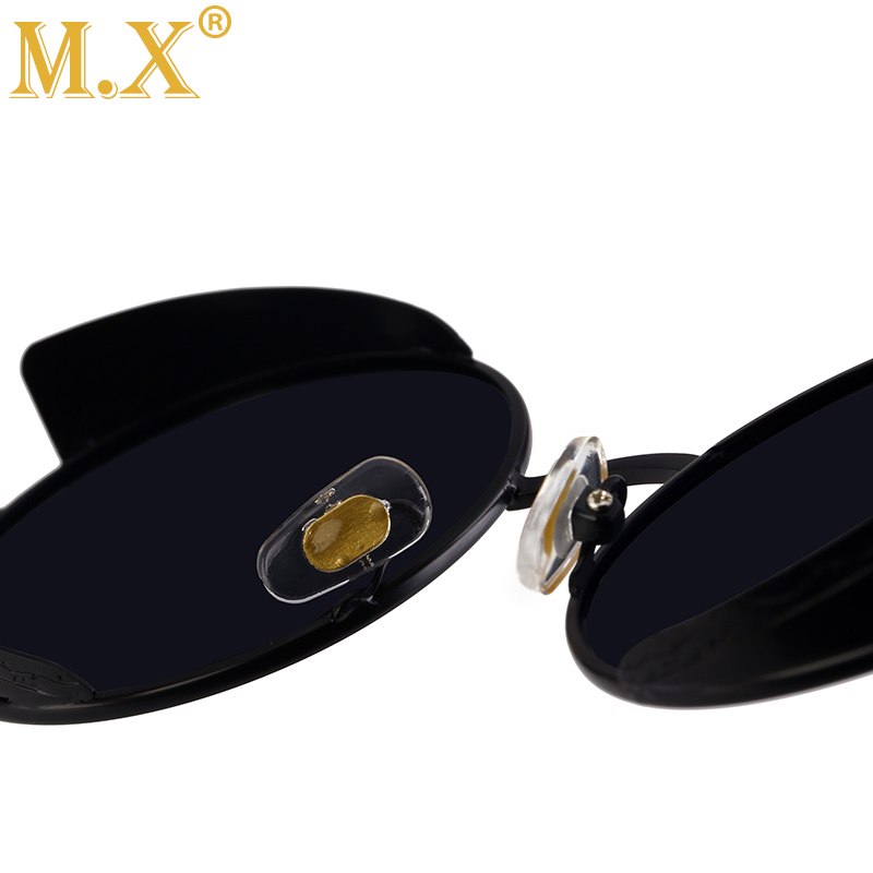 Alloy Elegance Round Steampunk UV400 Sunglasses