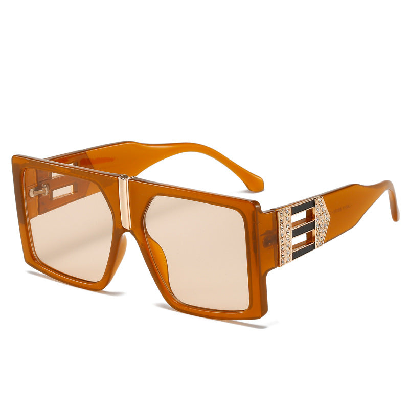 Dazzler Net Red Ins Square Sunglasses