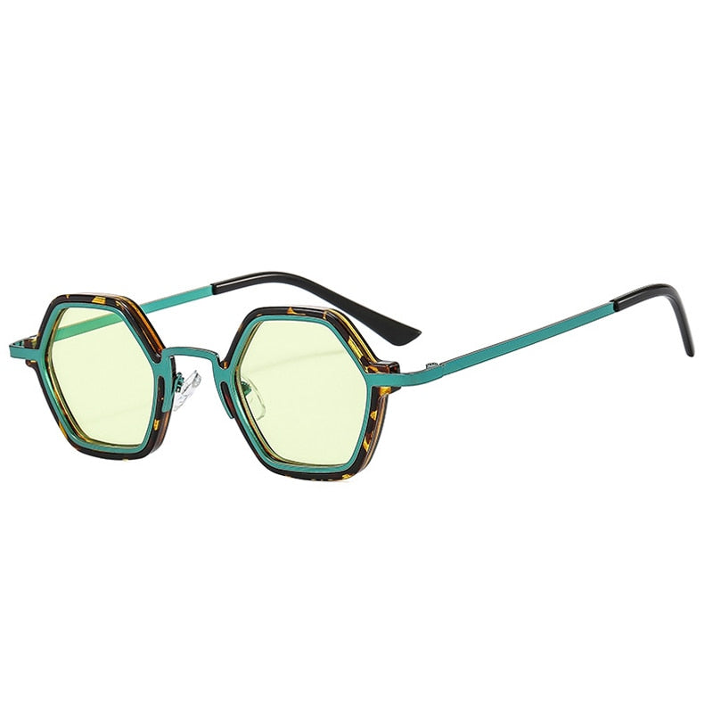 Edgy Beat Polygonal Hip-Hop Sunglasses