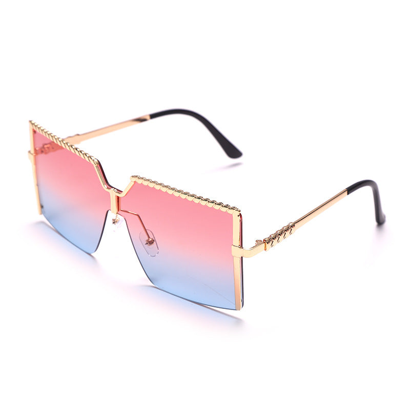 FusionGaze Frameless Ocean Wave Designer Sunglasses
