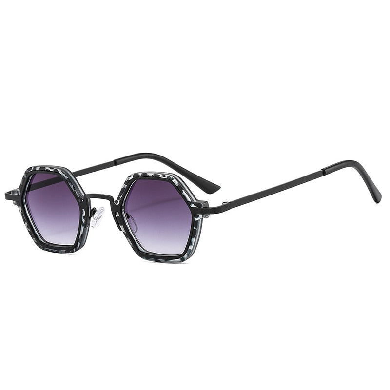 Edgy Beat Polygonal Hip-Hop Sunglasses