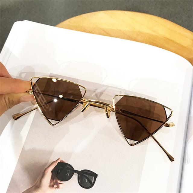 Captivating Edge Triangle Sunglasses