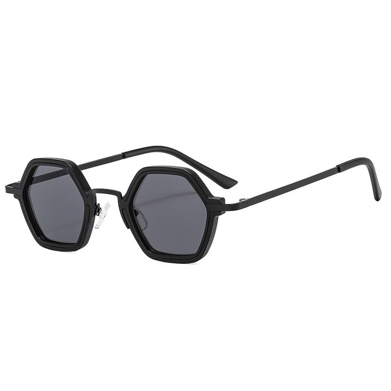 Edgy Beat Polygonal Hip-Hop Sunglasses