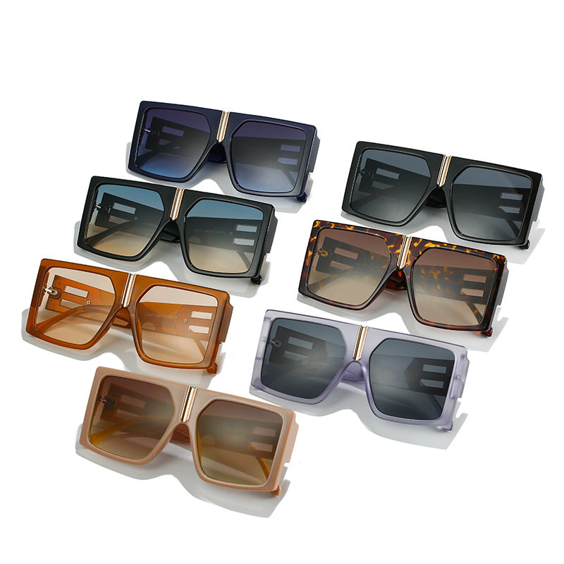 Dazzler Net Red Ins Square Sunglasses