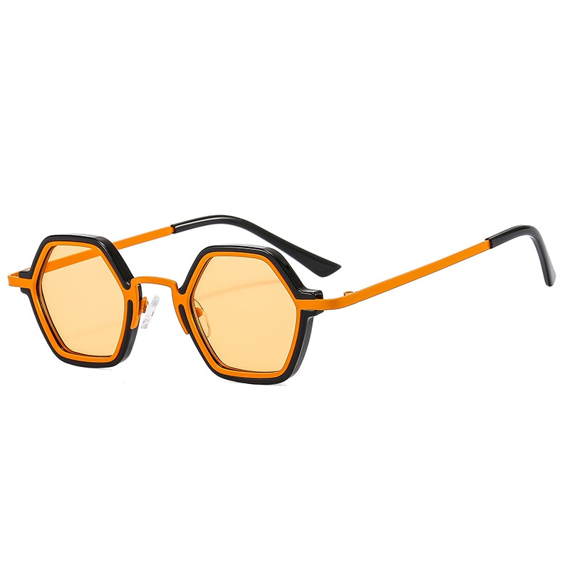 Edgy Beat Polygonal Hip-Hop Sunglasses