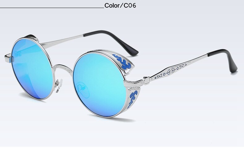 Retro Futuristic Polarized Steampunk Sunglasses