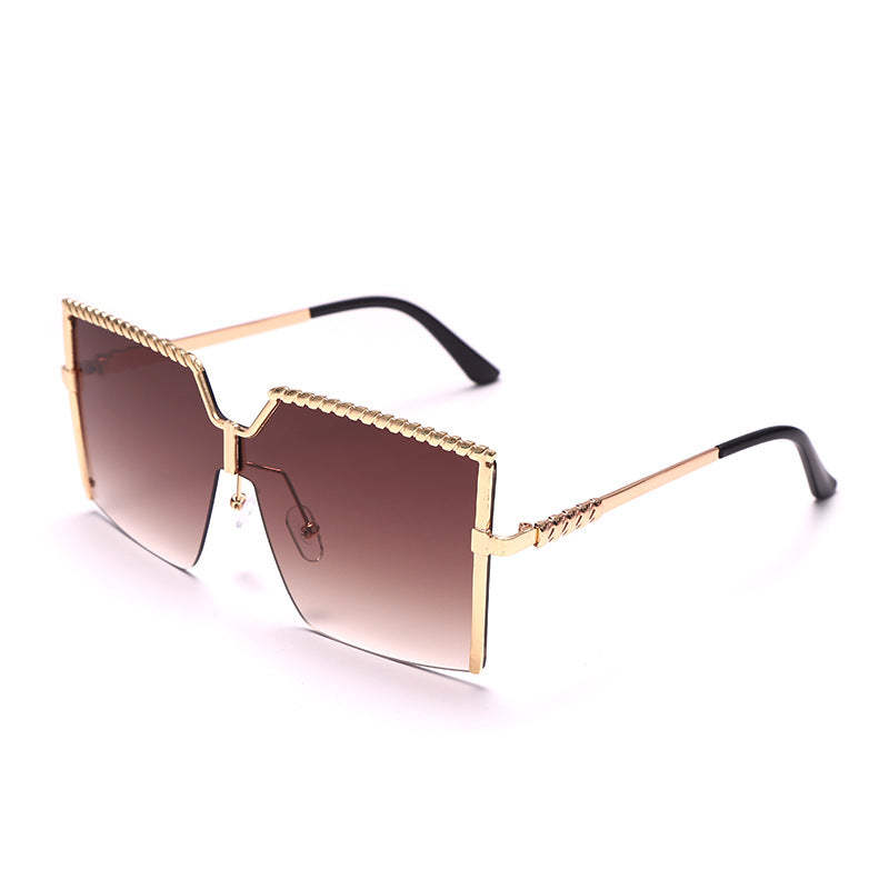 FusionGaze Frameless Ocean Wave Designer Sunglasses