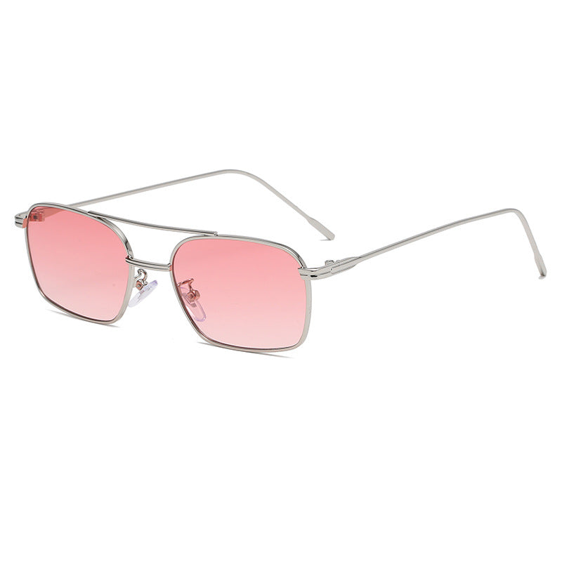 Coastal Luxe Metal Framed Square Sunglasses