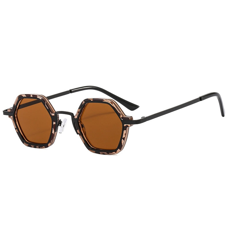 Edgy Beat Polygonal Hip-Hop Sunglasses