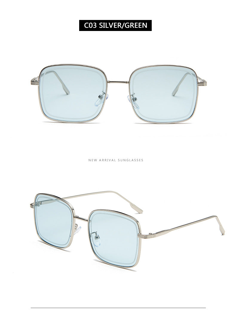 Seoul Chic Metal Square Sunglasses