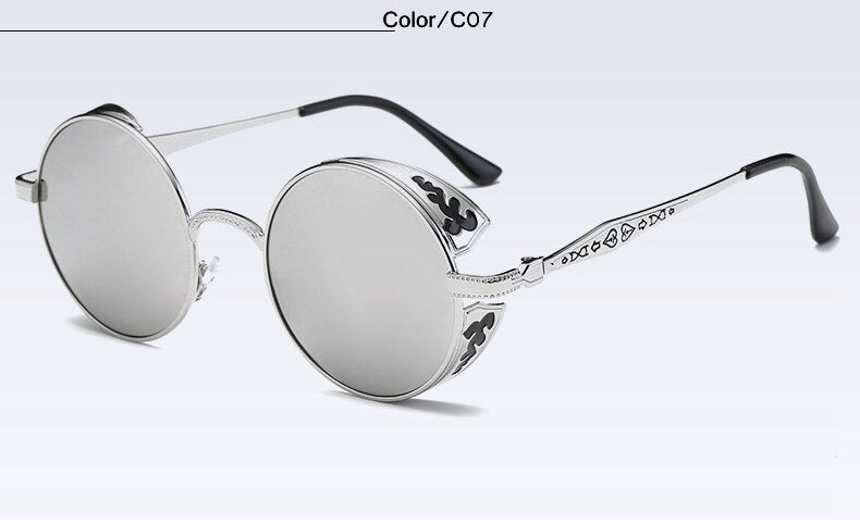 Retro Futuristic Polarized Steampunk Sunglasses