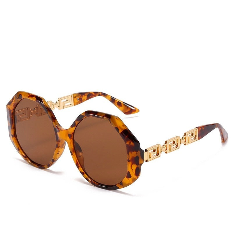 Vintage Vogue Polygonal Frame Sunglasses