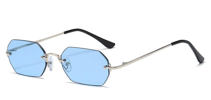 Urban Edge Octagonal Frameless Sunglasses