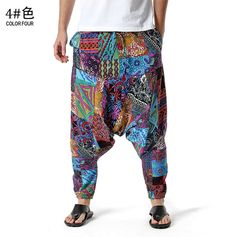 Men's Traditional Afro-Boho Harem Joggers