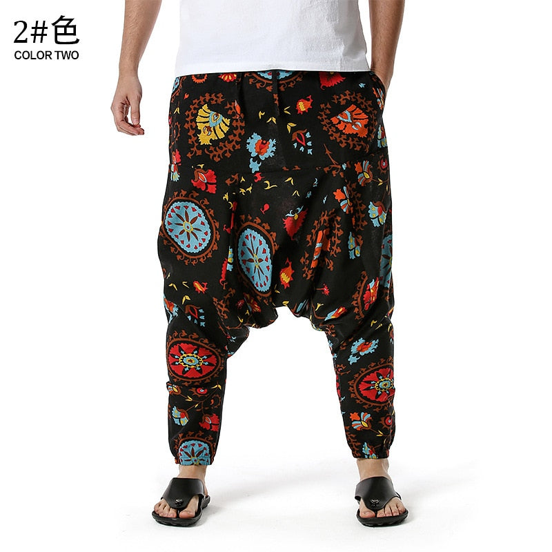Men's Traditional Afro-Boho Harem Joggers
