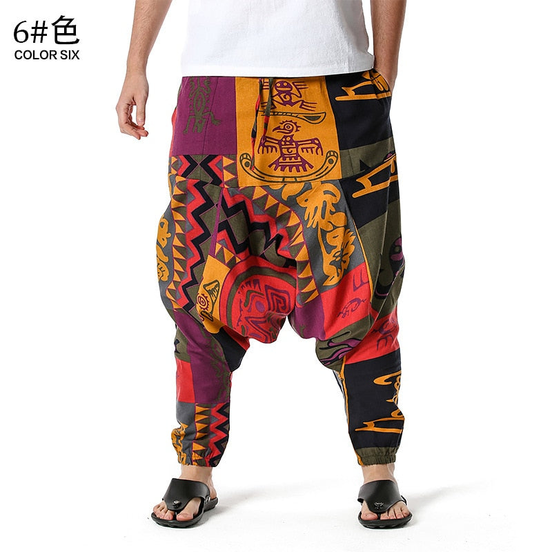 Men's Traditional Afro-Boho Harem Joggers