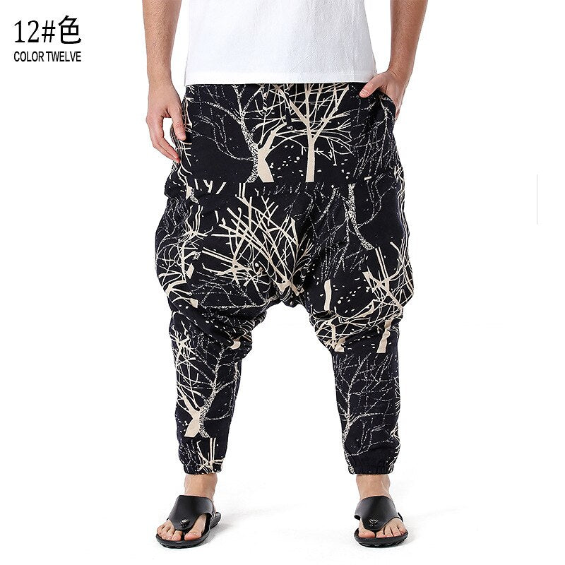 Men's Traditional Afro-Boho Harem Joggers