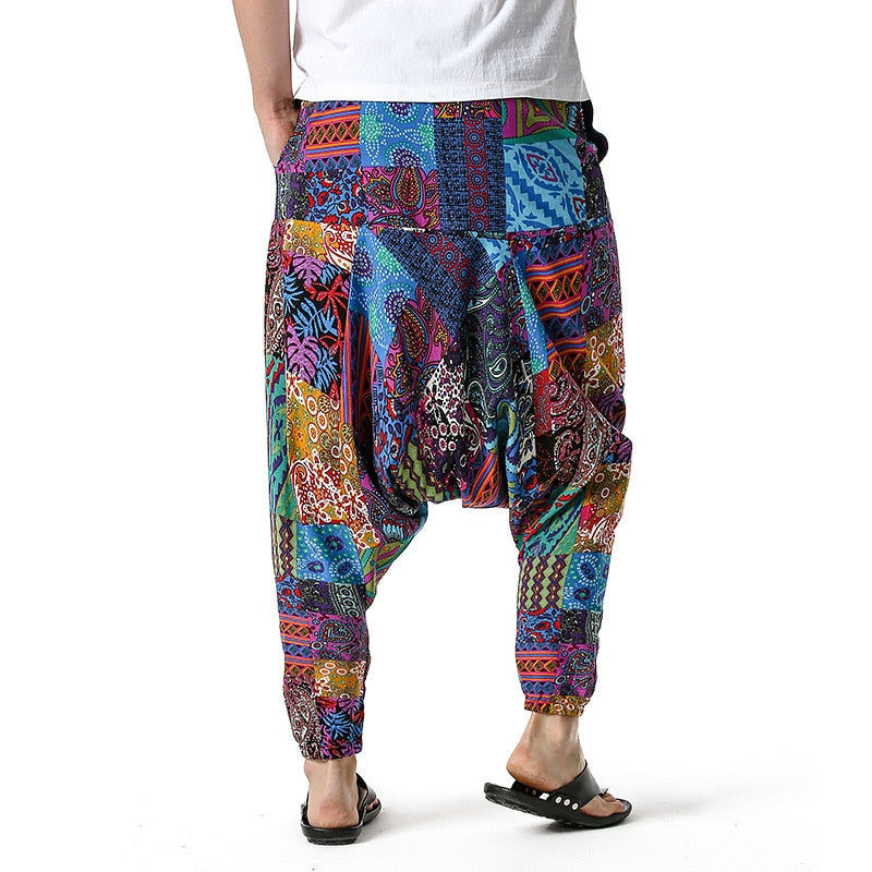 Men's Traditional Afro-Boho Harem Joggers